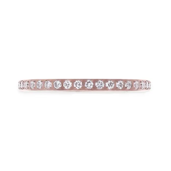 Lillian | Titanium Ring Lab-Created White Diamonds Setting 3
