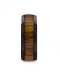 Linden | Black Ceramic Ring, Koa Wood Inlay, Domed 2