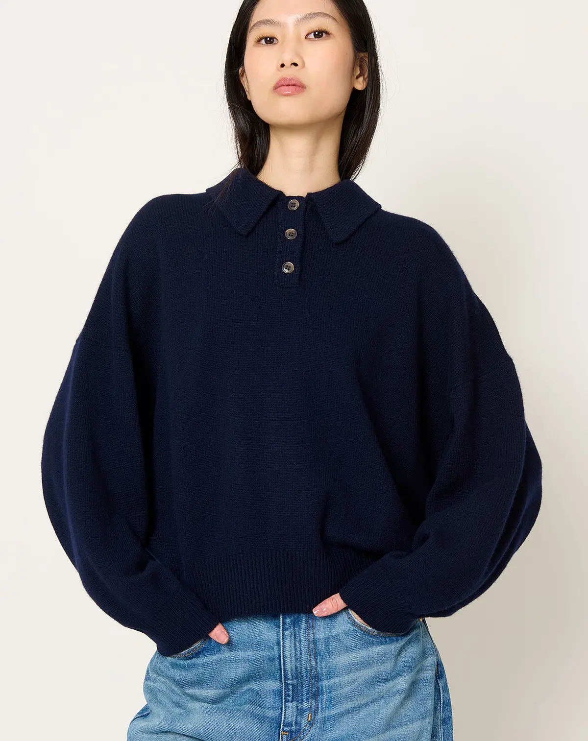 Etta Sweater In Navy 1