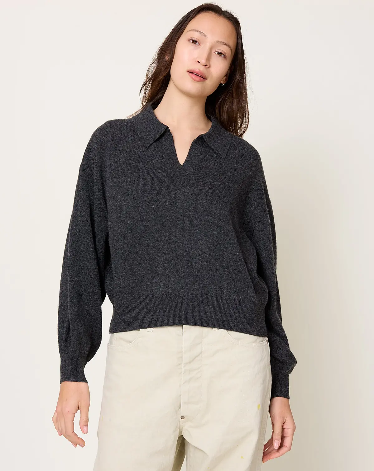 Katriel Sweater In Charcoal 1