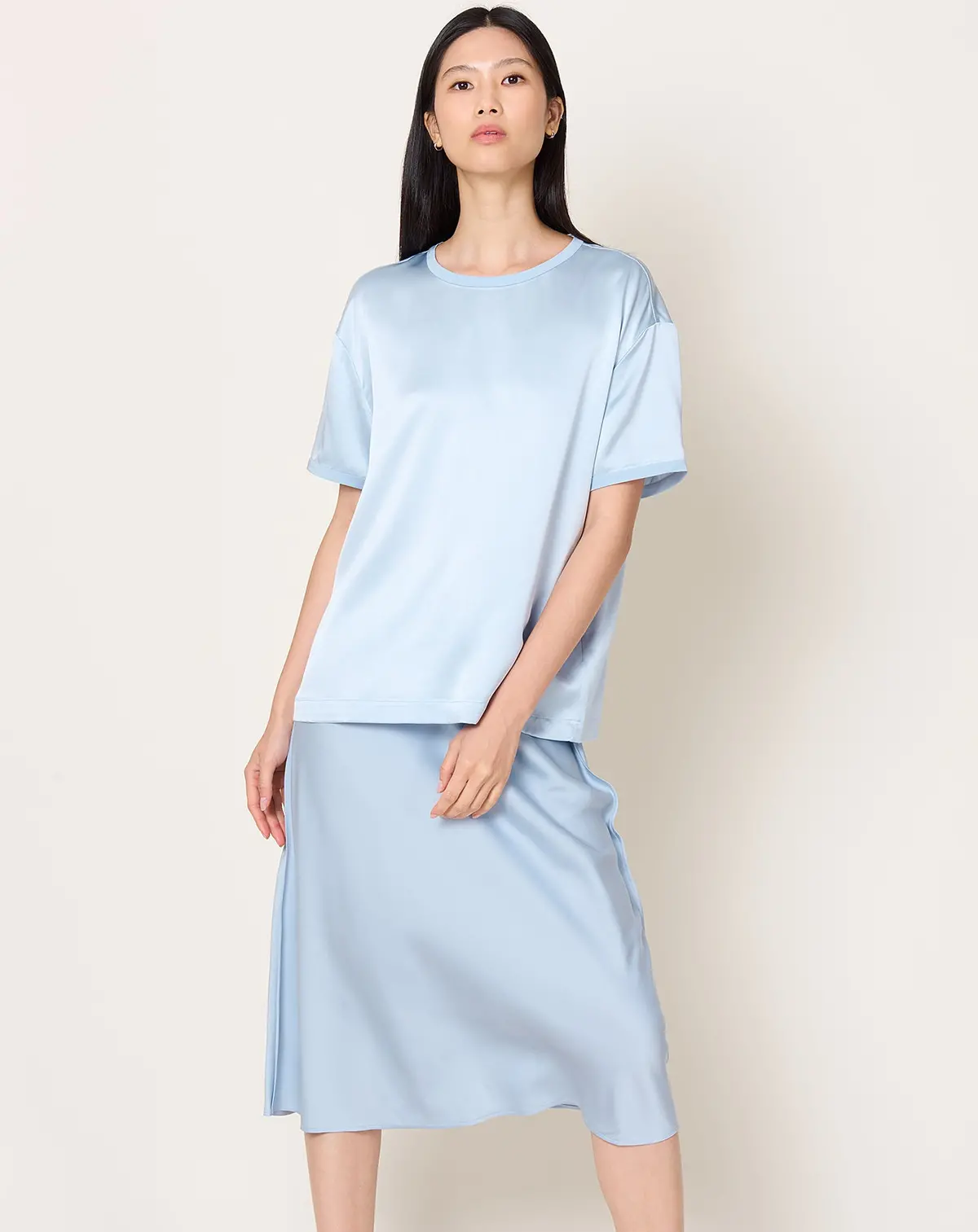 Round Neck T-Shirt In Surf 1