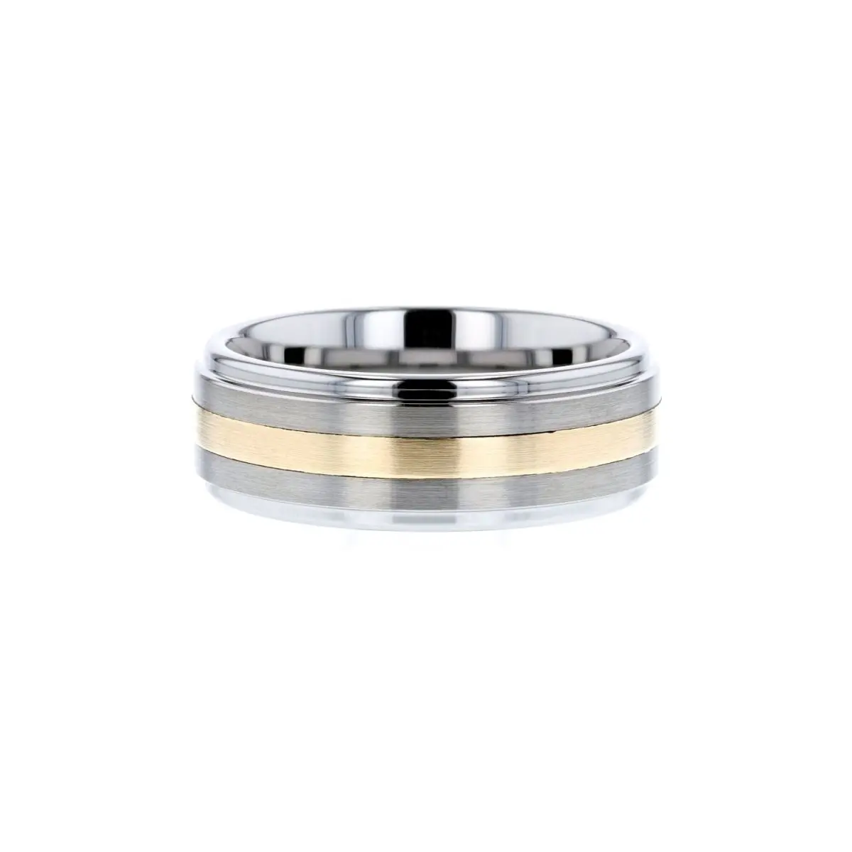 London | Tungsten Ring Gold Inlay 3