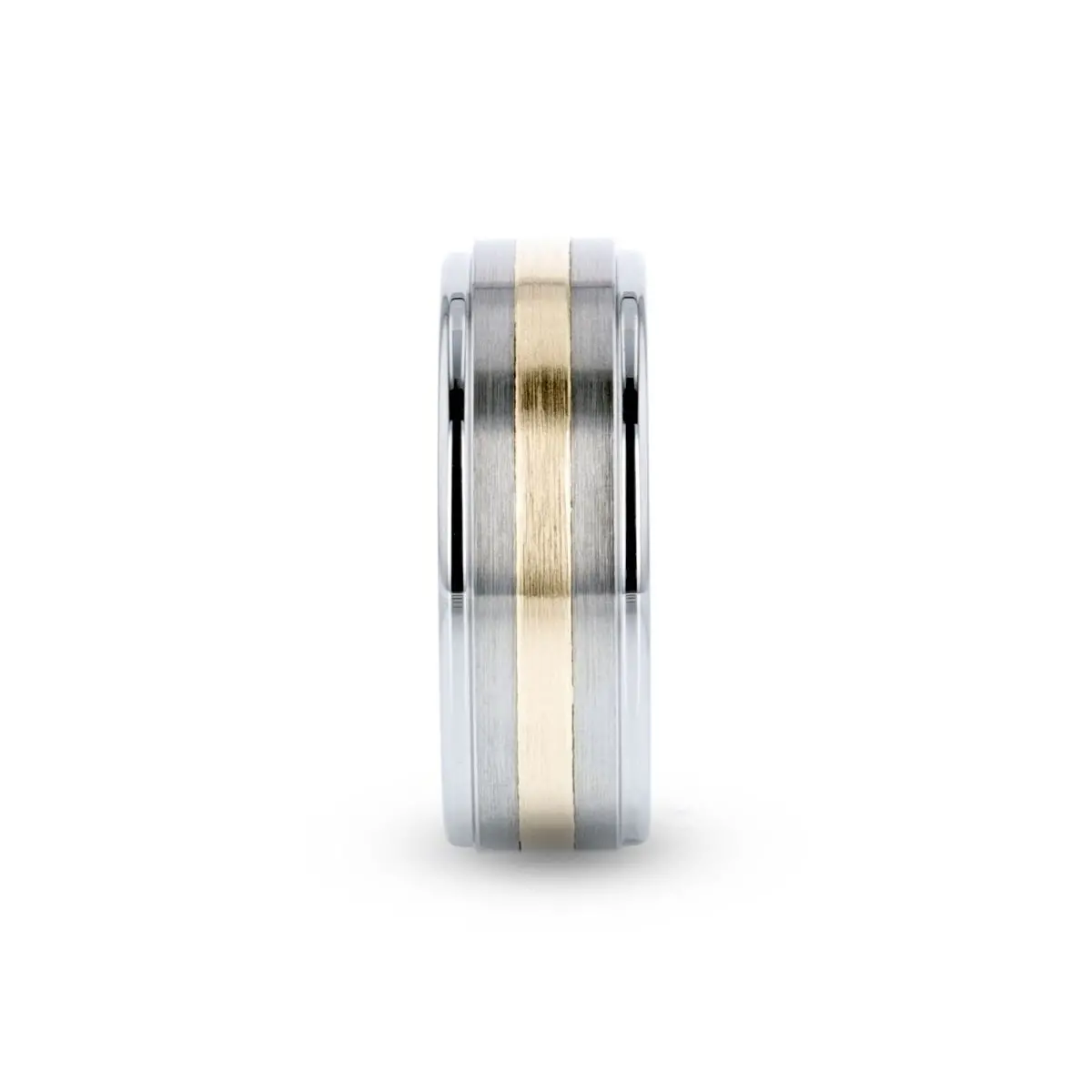 London | Tungsten Ring Gold Inlay 2