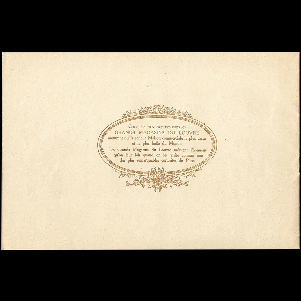 Grands Magasins Du Louvre - Plaquette De Présentation (1909) 2
