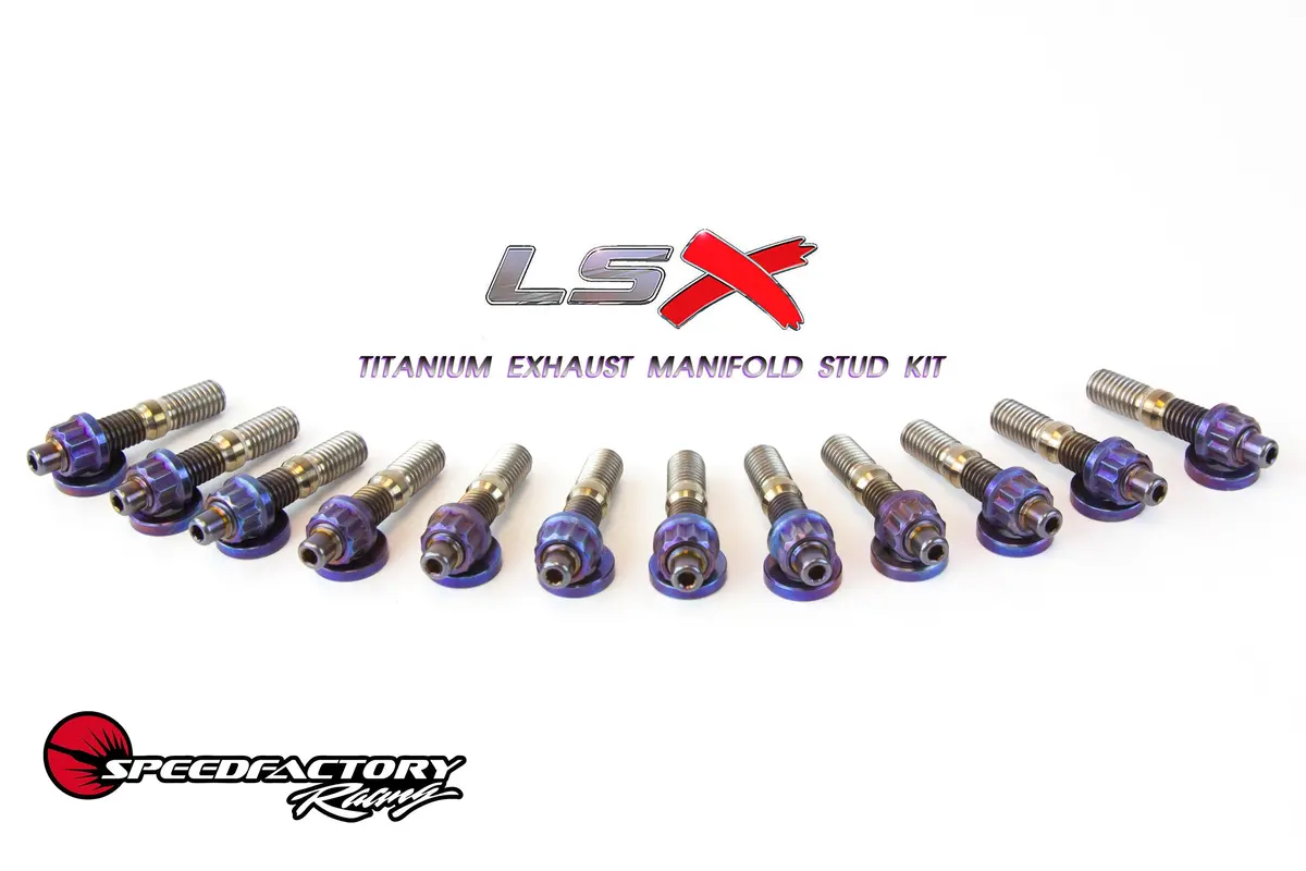 Speedfactory Racing Chevrolet/Gm Lsx Titanium Exhaust Manifold Stud Kit 1