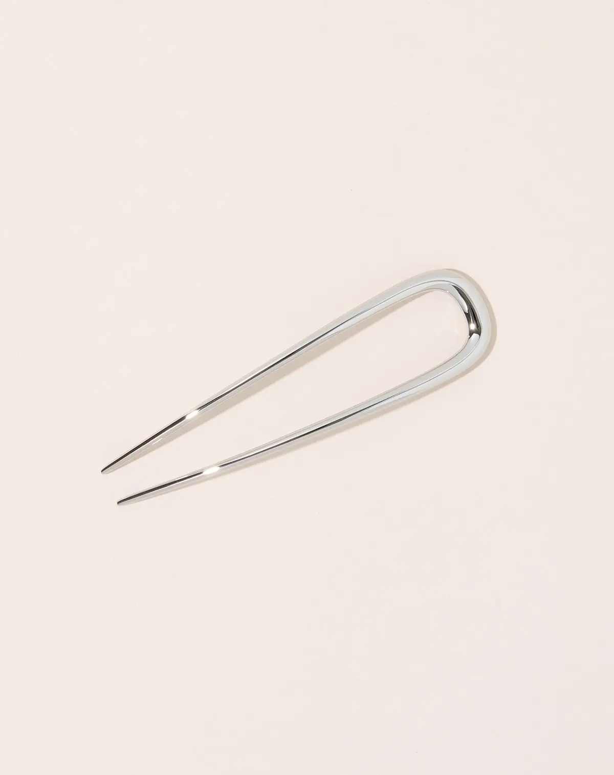 Midi French Hair Pin In Silver 2