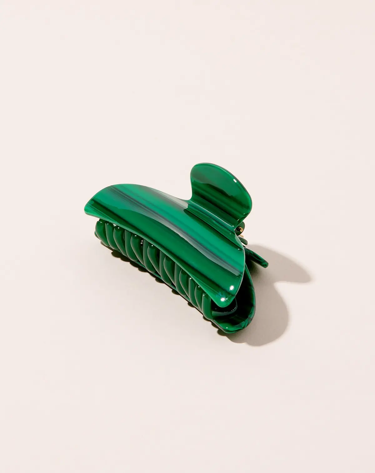 Midi Heirloom Claw In Malachite 1