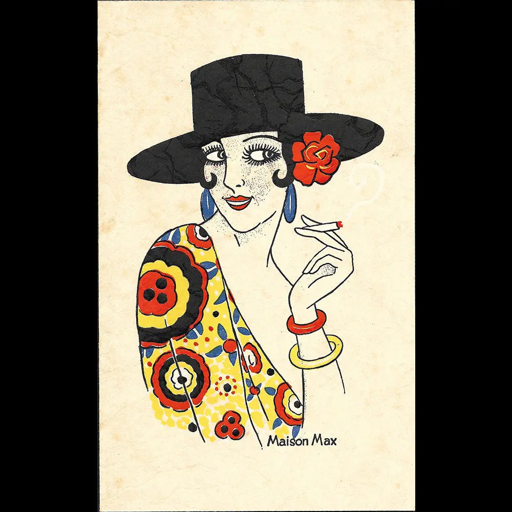Maison Max - Invitation De La Maison De Chapeaux, Heerengracht À Amsterdam (1930) 1
