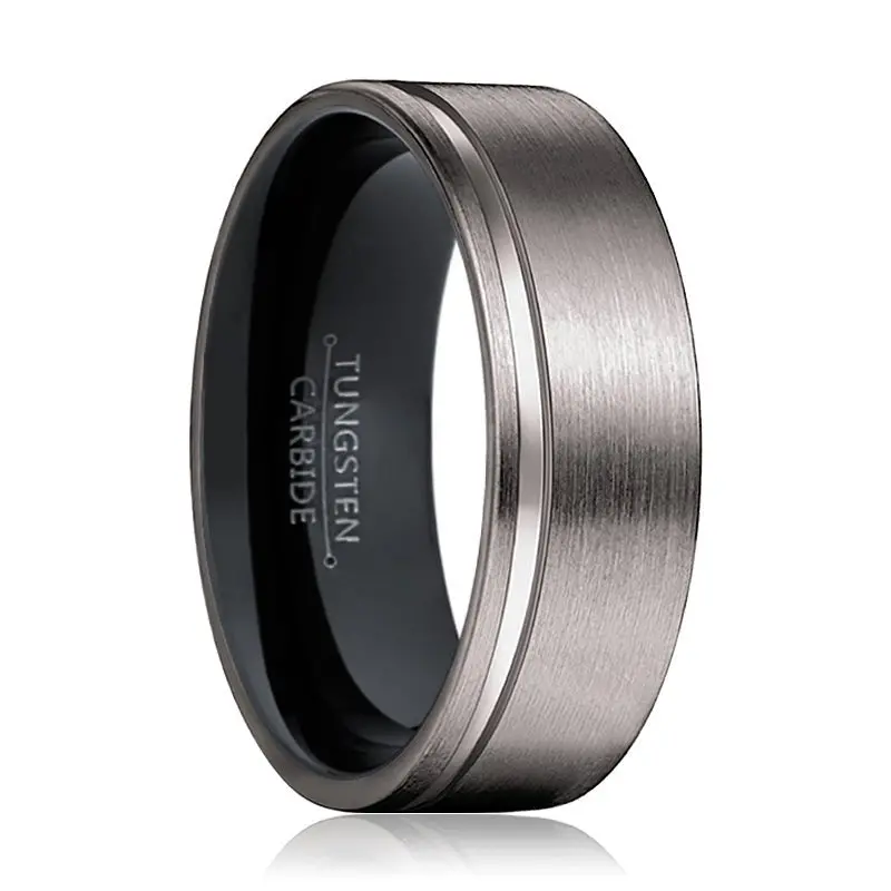 Mamba | Black Ring, Gunmetal Tungsten Offset Groove 1