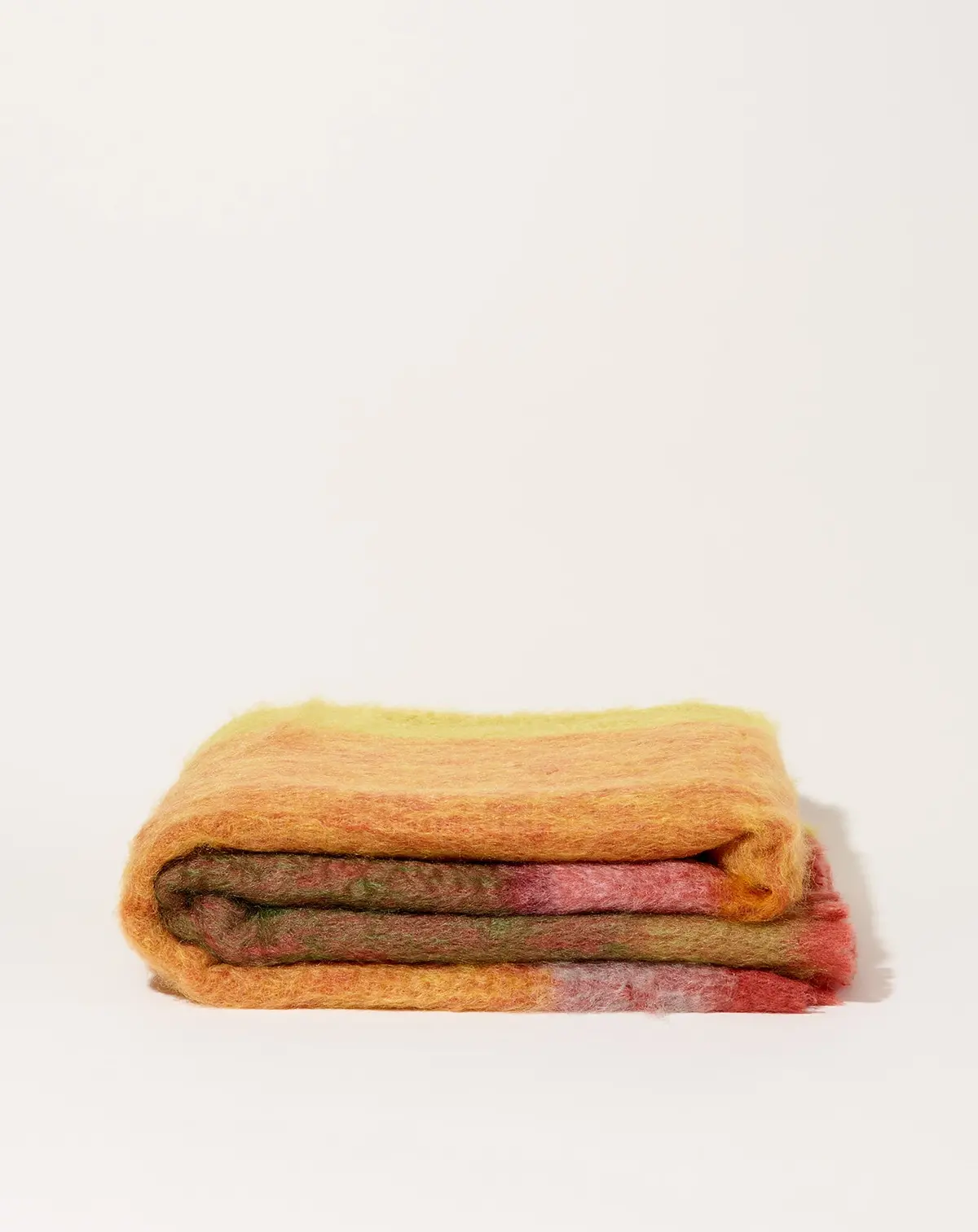 Mohair Rozco Blanket In Lime 1