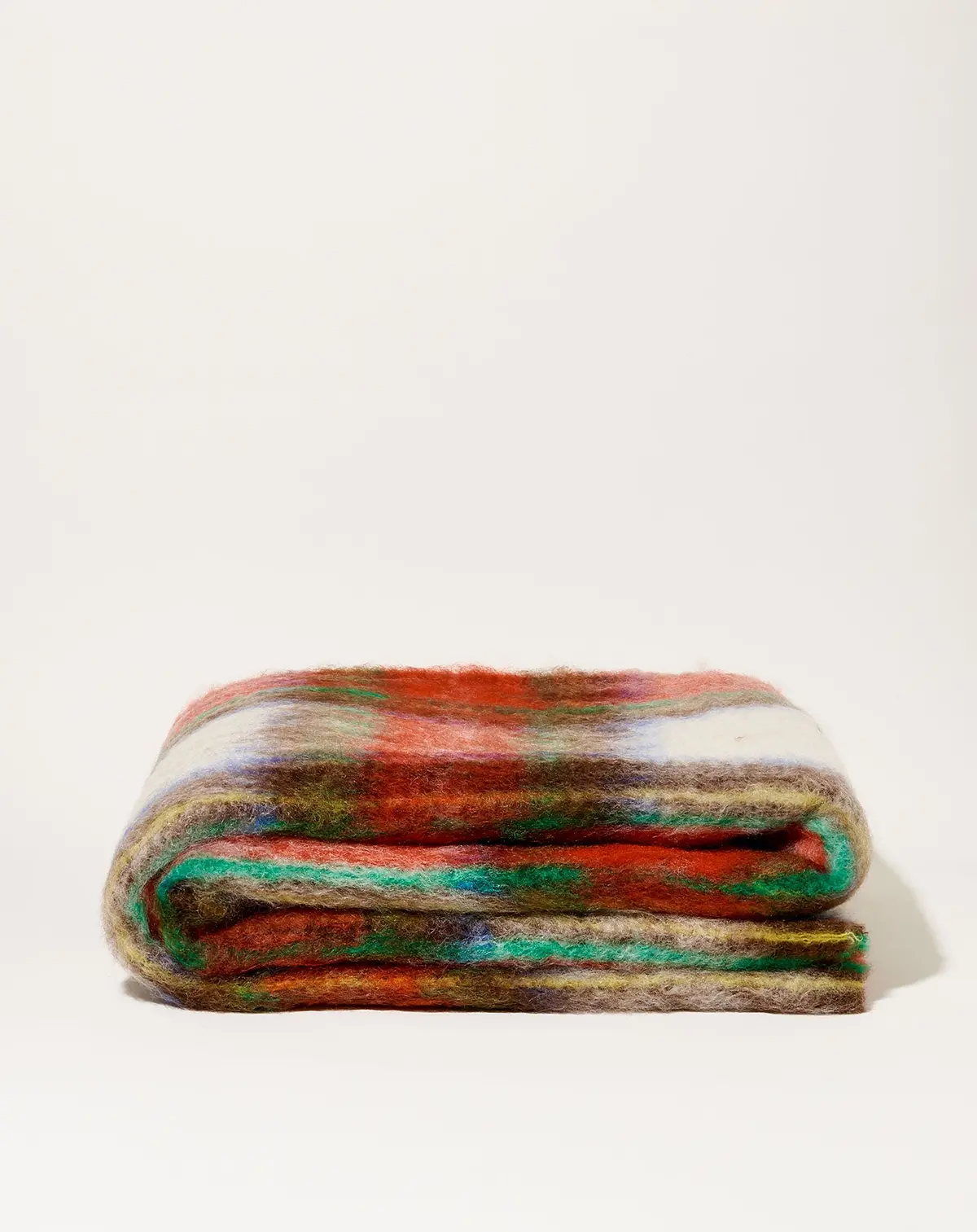 Mohair Cuadros Blanket In Classic Tartan 1