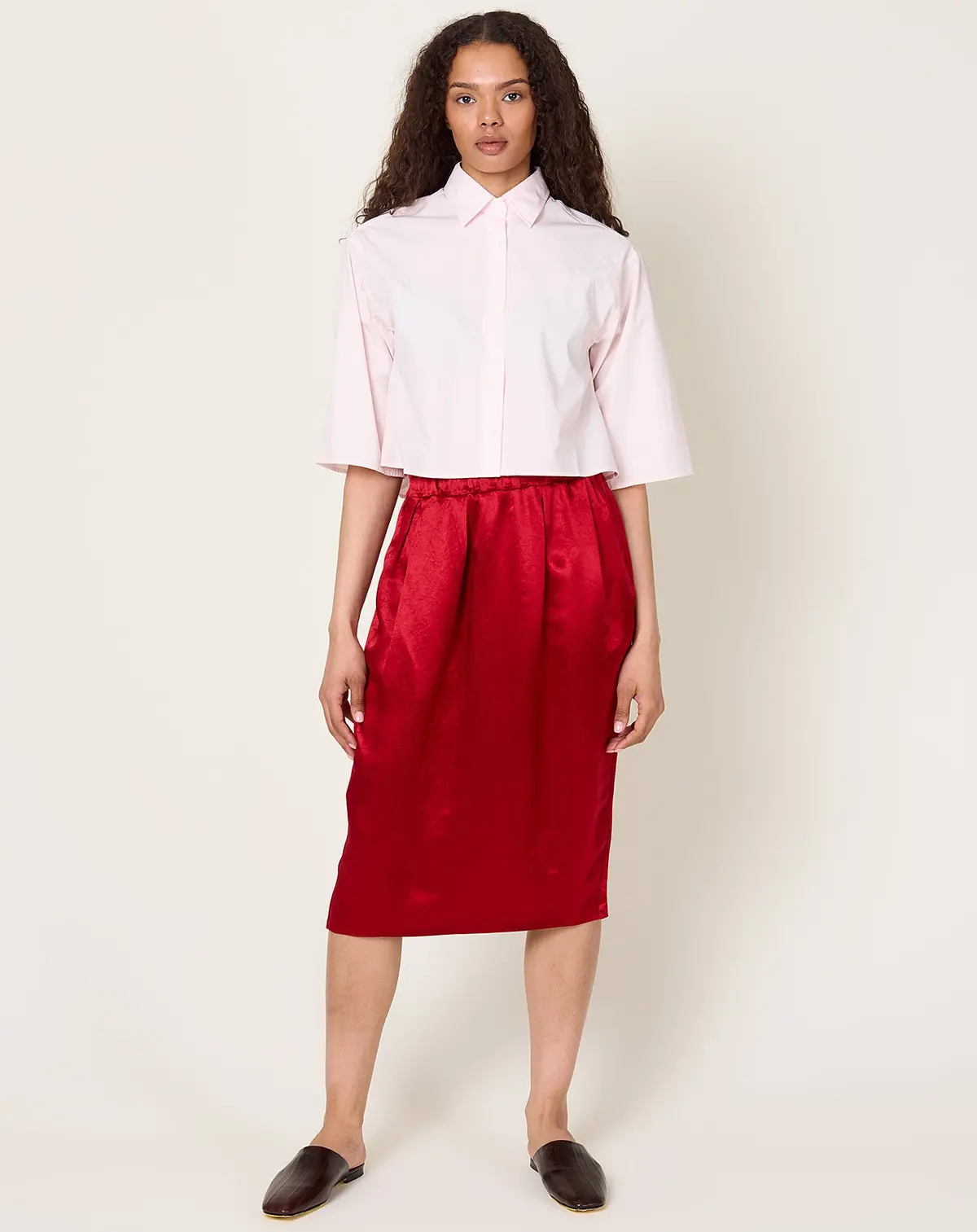 Tulip Skirt In Scarlet 1