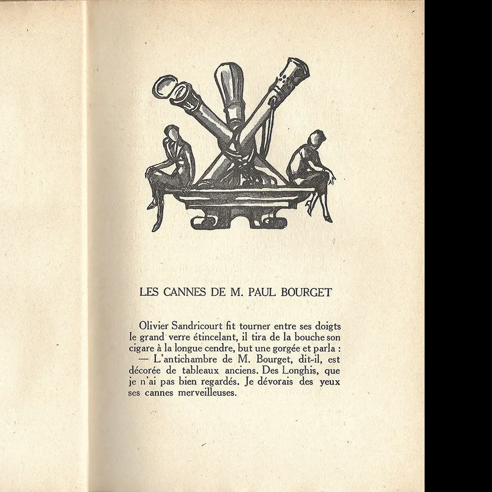 Les Cannes De Paul Bourget,Et Le Bon Choix De Philinte - Petit Manuel De L Homme Élégant (1924) 2