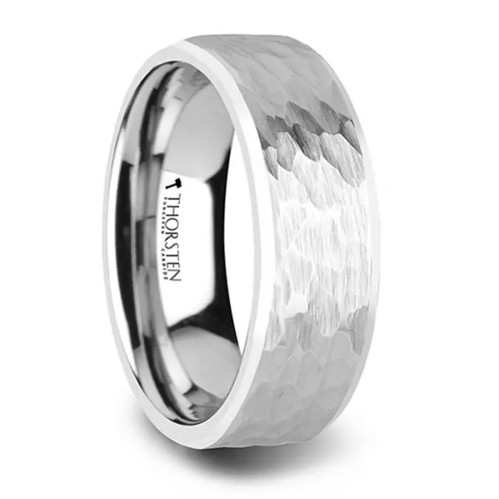 Martel | Tungsten Ring Hammered Finish 1