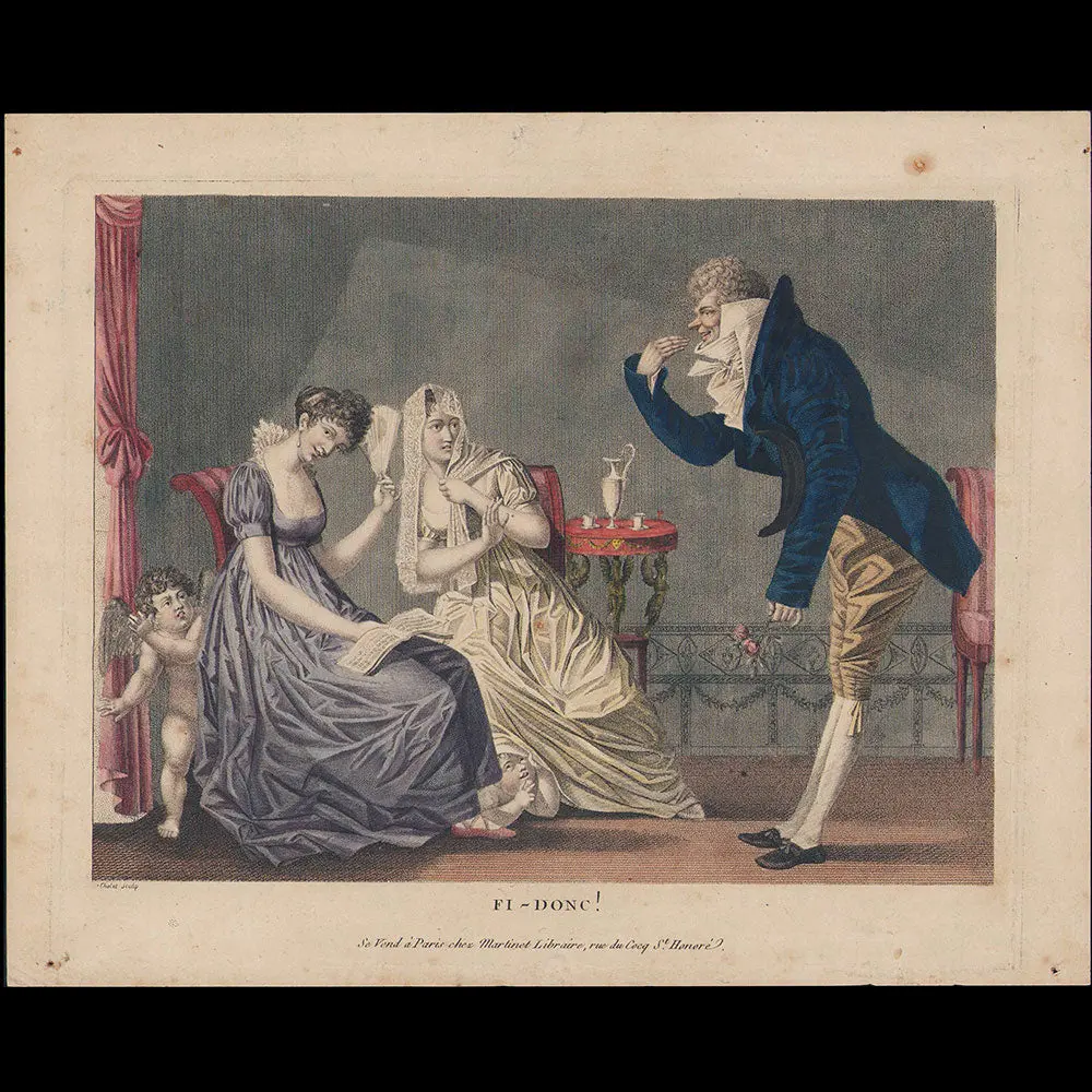 Martinet - Fi-Donc!, Caricature De La Mode Des Incroyables (Circa 1802) 1
