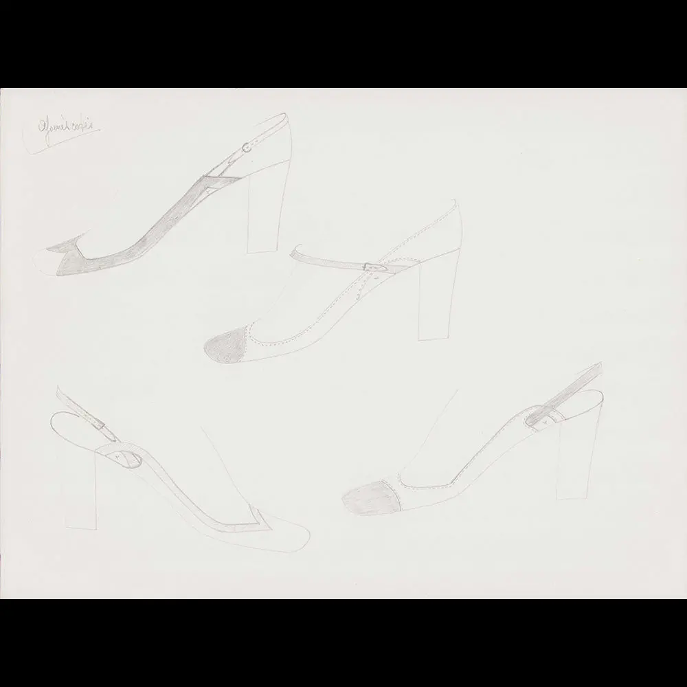 Massaro - Réunion De 25 Dessins De Chaussures (1973) 1
