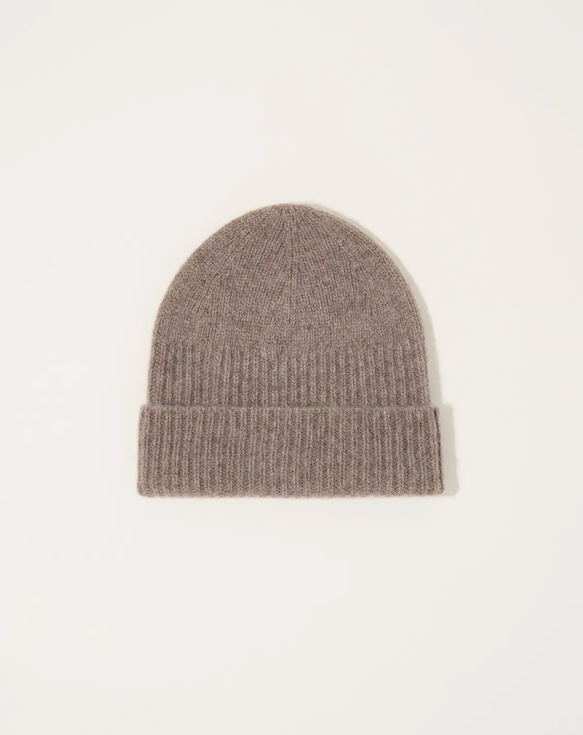 Cashmere & Yak Knit Cap In Light Brown 1