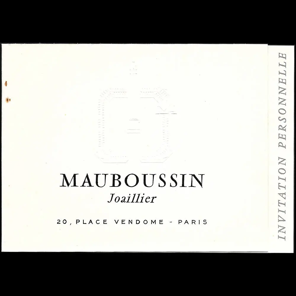Mauboussin - Exposition De Fin D'année De La Maison De Joaillerie, 20 Place Vendôme Paris (1960S) 1