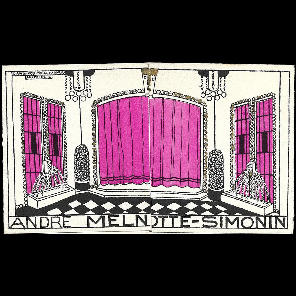 Melnotte Simonin - Invitation Illustrée Par Robert Mallet-Stevens (1924) 1