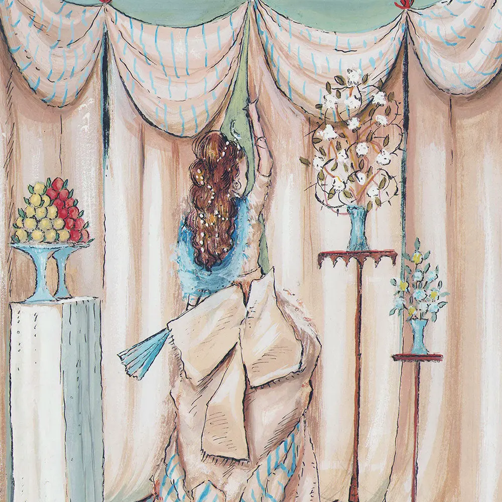 Richard De Menocal - Elégante Des Années 1870 (Circa 1940-1950S) 2