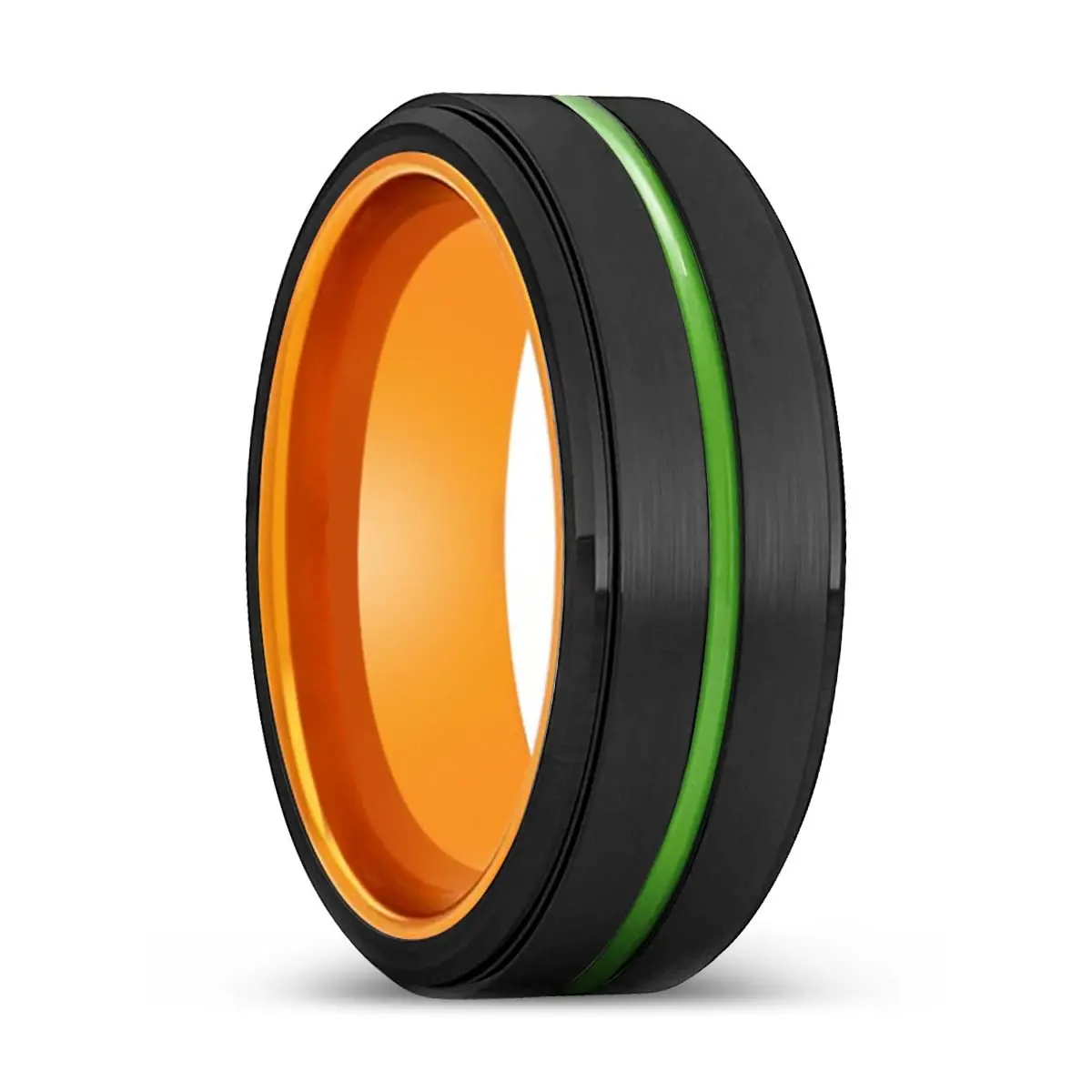 Miramar | Orange Ring, Black Tungsten Ring, Green Groove, Stepped Edge 1