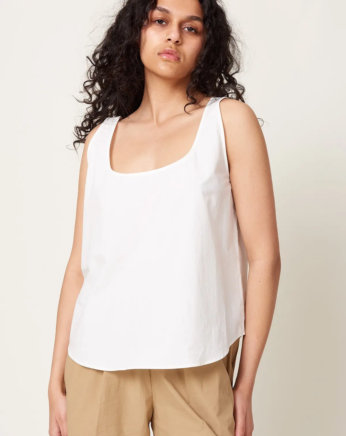 Tank Top In Off White 1