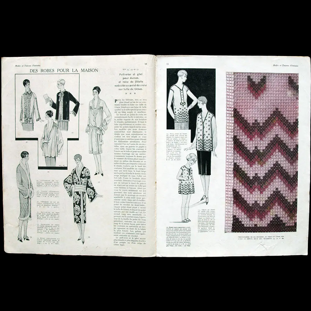 Modes Et Travaux, 1Er Janvier 1927, Couverture De Madeb D'un Modèle De Philippe Et Gaston 2