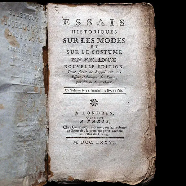 Molé - Essais Historiques Sur Les Modes Et Sur Le Costume En France (1776) 2