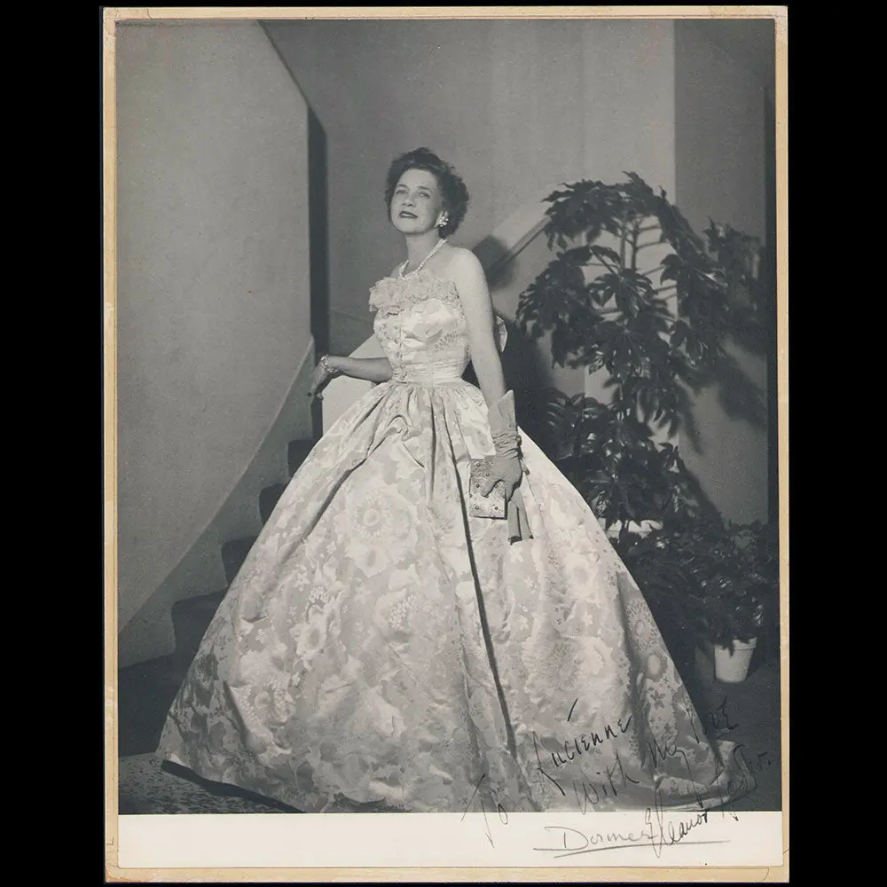 Molyneux - Portrait D'eleanor Loder Par Richard Dormer Dédicacé À Lucienne Rabaté (1948) 1