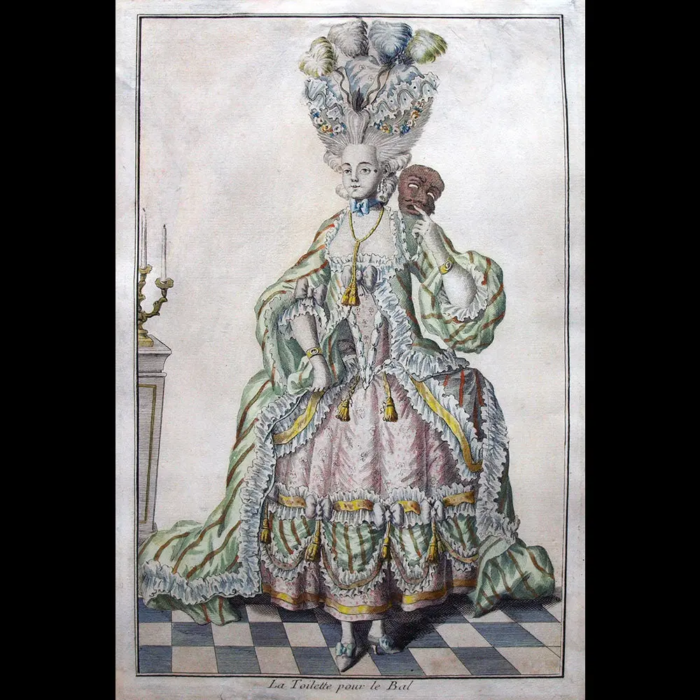 Mondhare - Collection De La Parure Des Dames - La Toilette Pour Le Bal (Circa 1782) 1