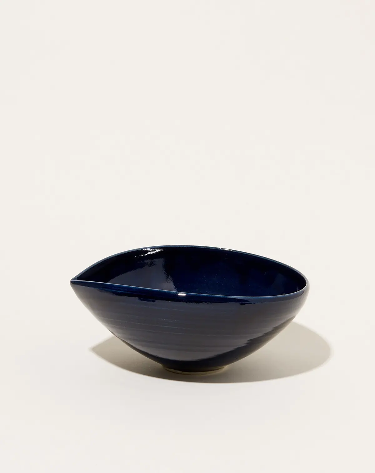 Large Almond Bowl In Dark Blue 1