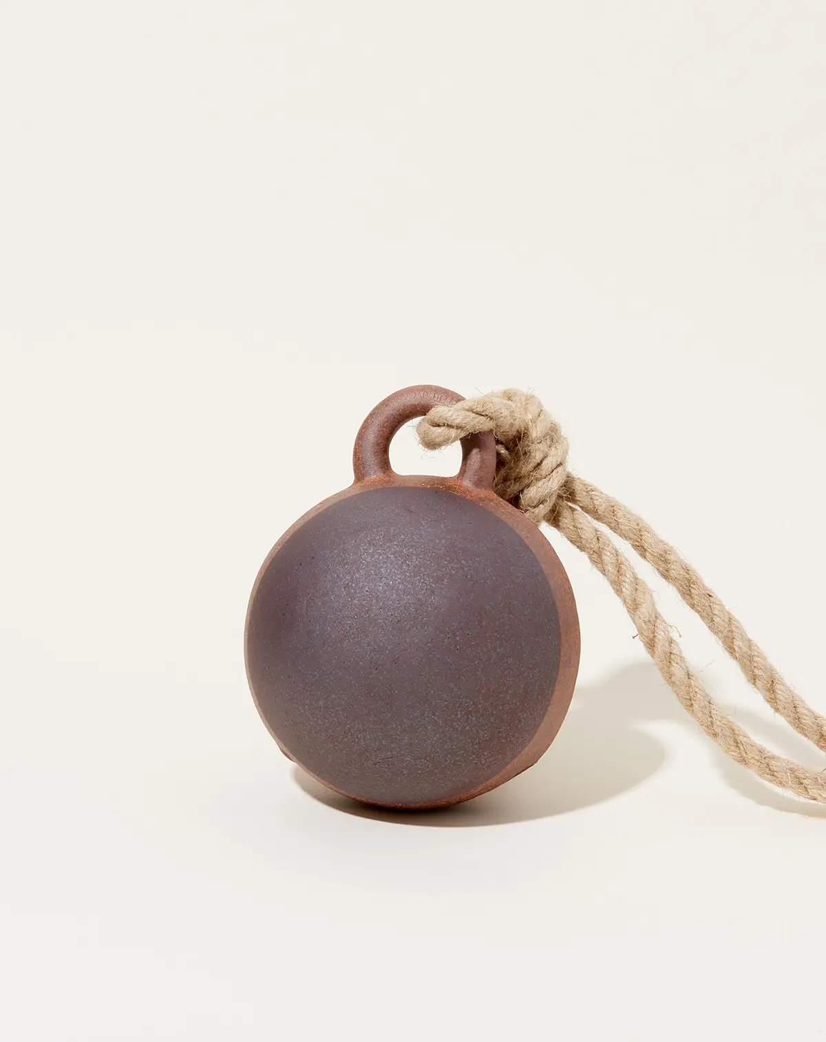Domed Jingle Bell In Tucker & Full Moon Dark Brown 1