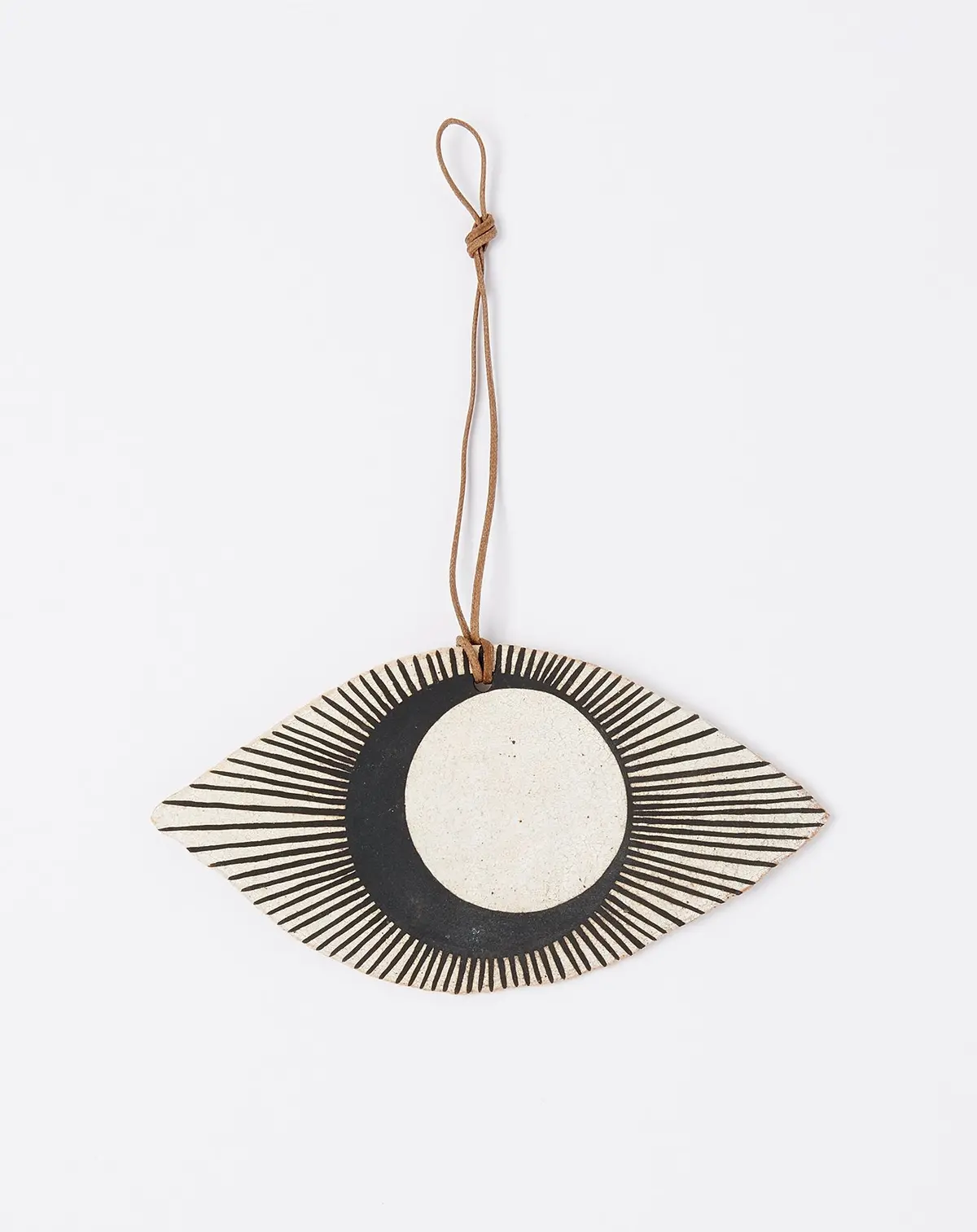 Large Eye Ornament In Black Crescent Eclipse 1