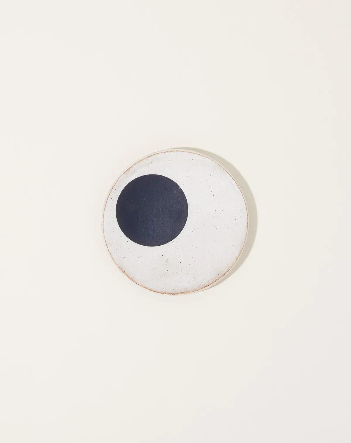 Small Round Sun Dish In Indigo Dot 1