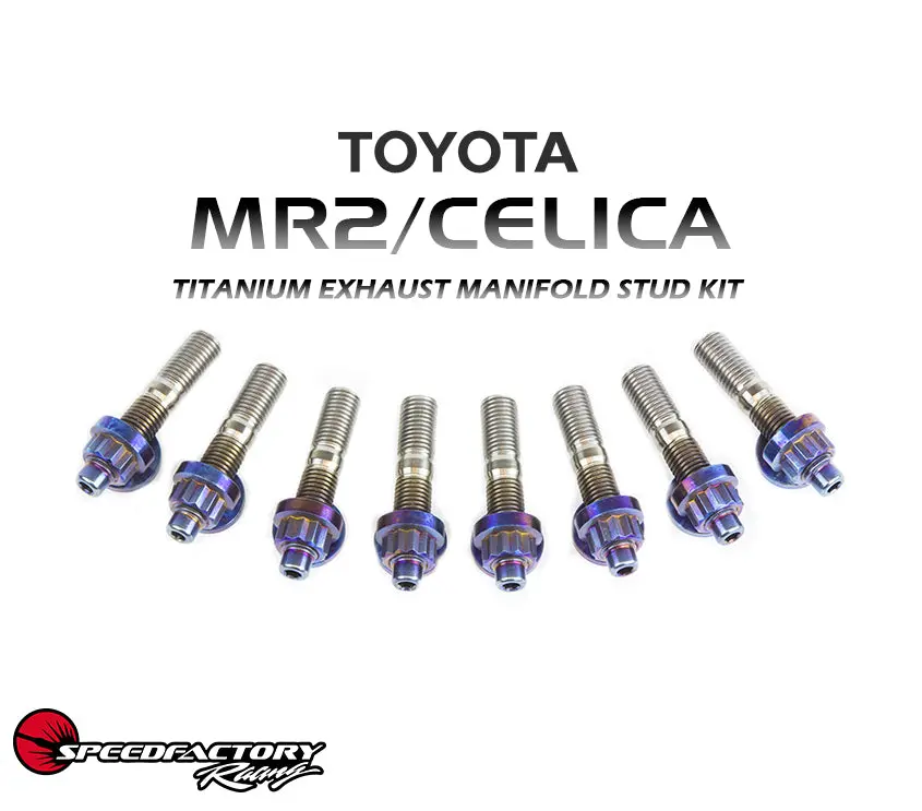 Speedfactory Racing Toyota Mr2 / Celica Titanium Exhaust Manifold Stud Kit 1