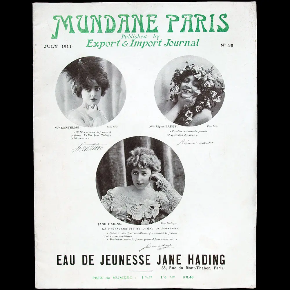 Mundane Paris, N°20, July 1911 1