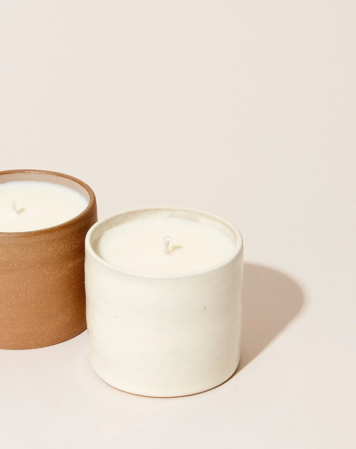 Home Collection Off White Ceramic Candle: Bath 2