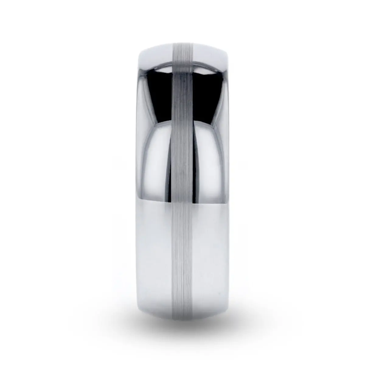 Nelson | Titanium Ring Brushed Stripe 2
