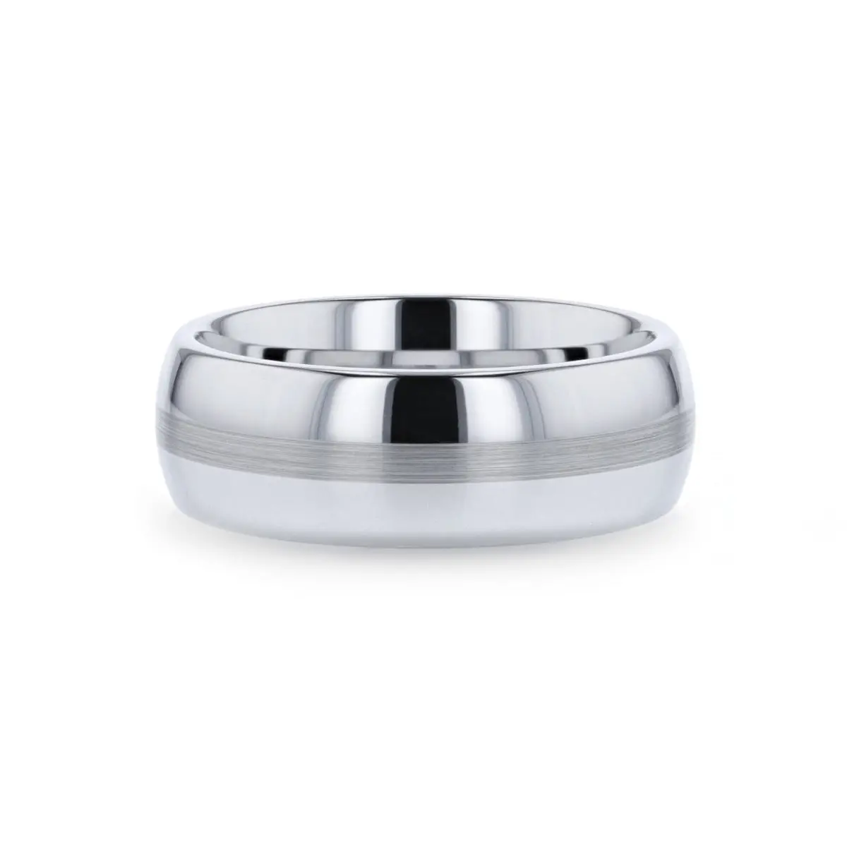Nelson | Titanium Ring Brushed Stripe 3