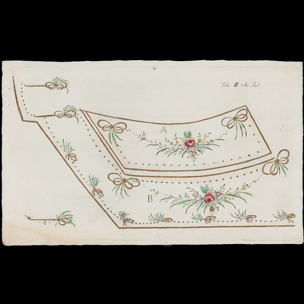Johann Friedrich Netto - Broderies Pour Un Habit À La Française (Circa 1790S) 1
