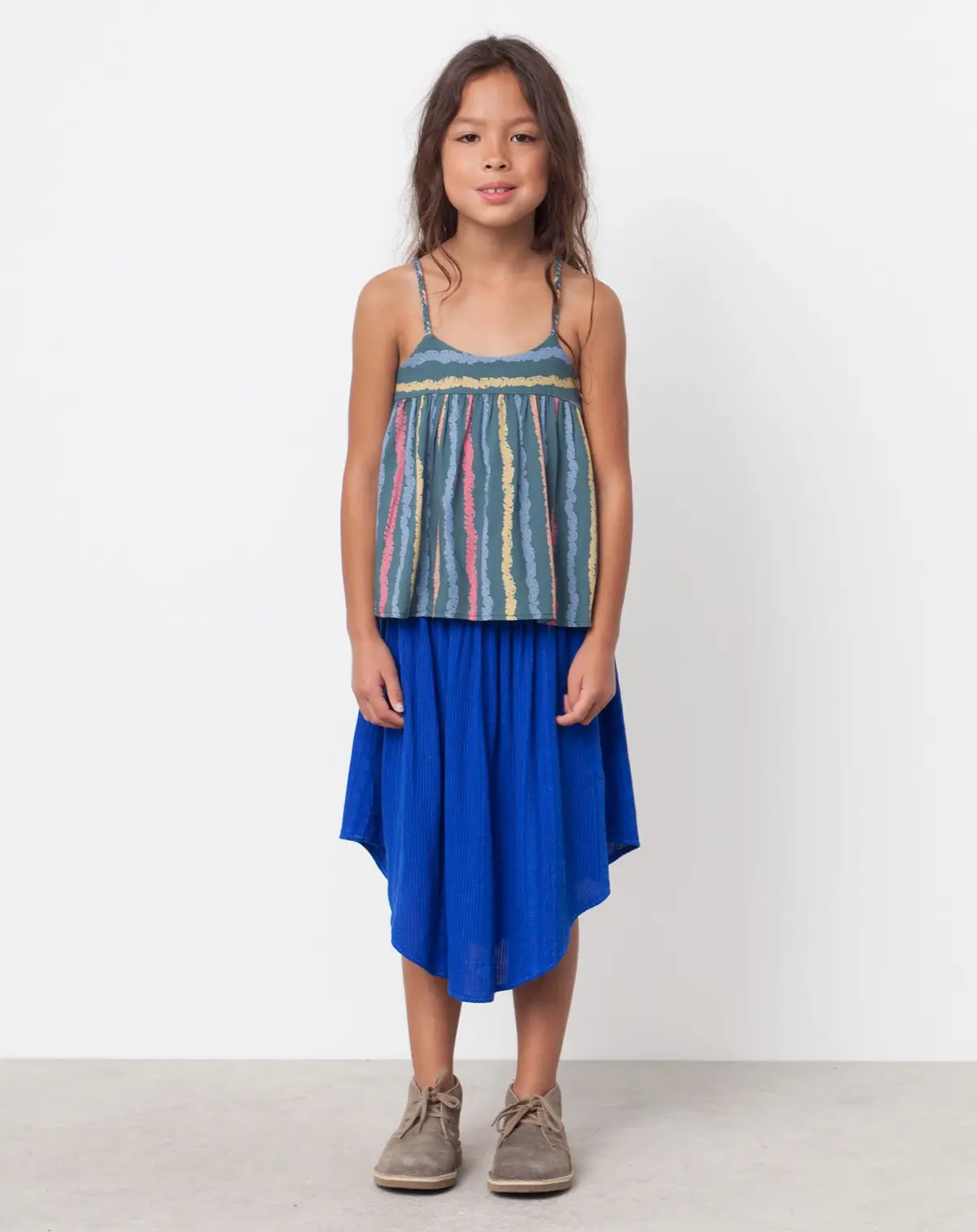 Joplin Textured Skirt In Blueberry 1