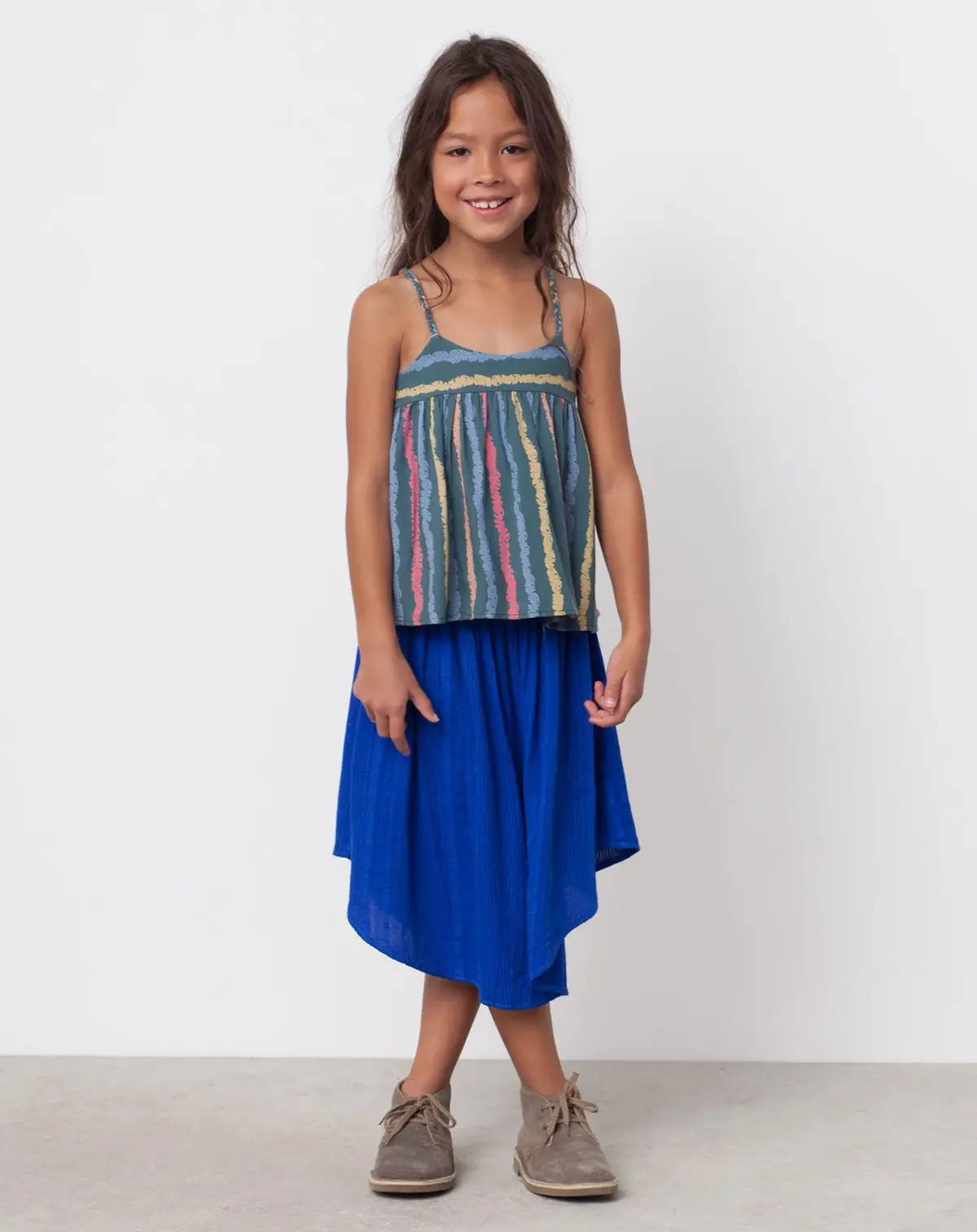 Joplin Textured Skirt In Blueberry 2
