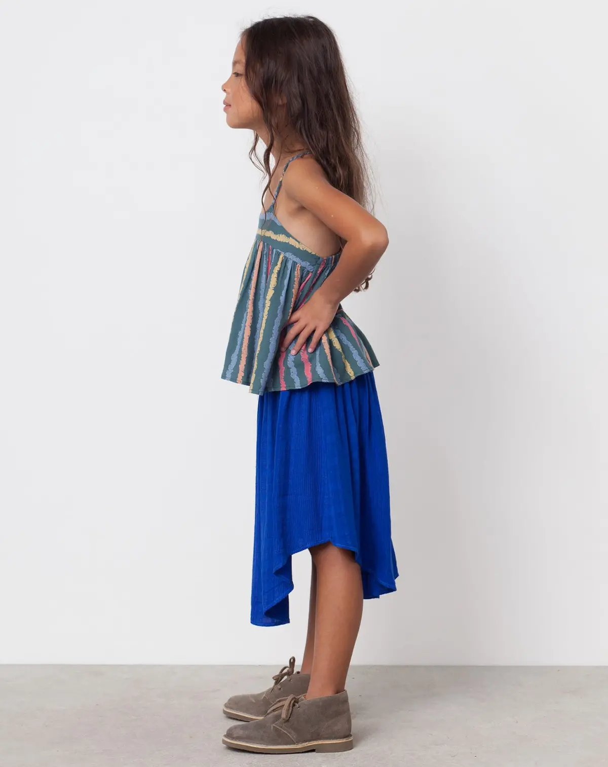 Joplin Textured Skirt In Blueberry 4