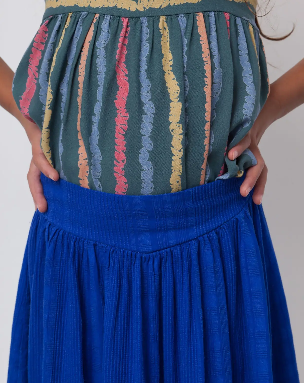 Joplin Textured Skirt In Blueberry 5