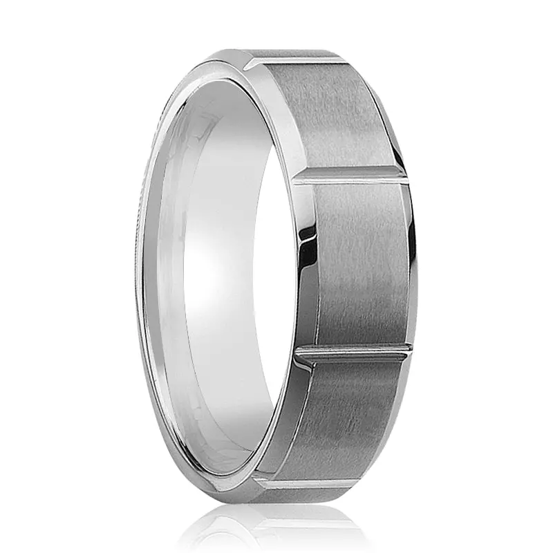 Niles | Tungsten Ring Multiple Vertical Groove 1