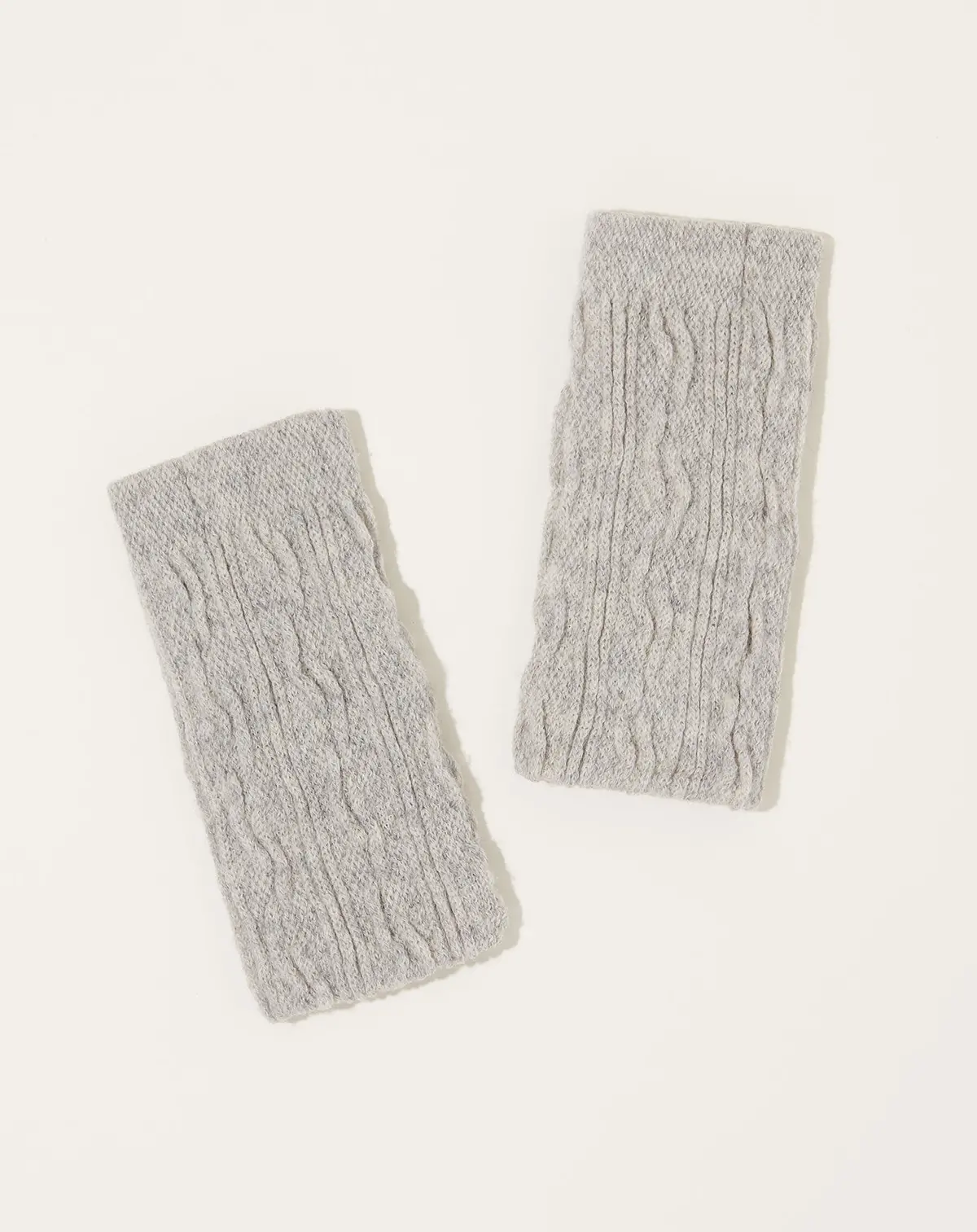 Wool Hand Warmers In Light Grey 1