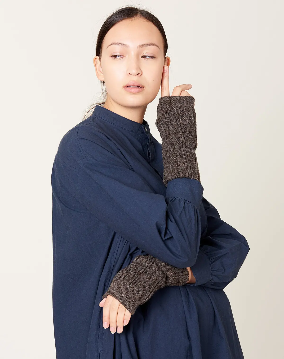 Wool Hand Warmers In Brown 1