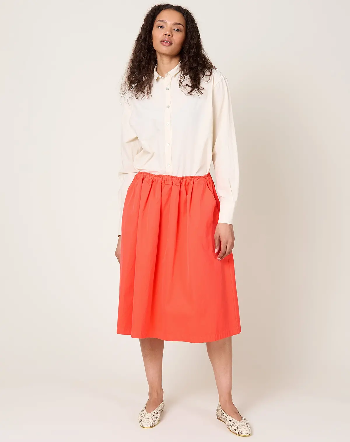 Caracoto Skirt In Coral 1