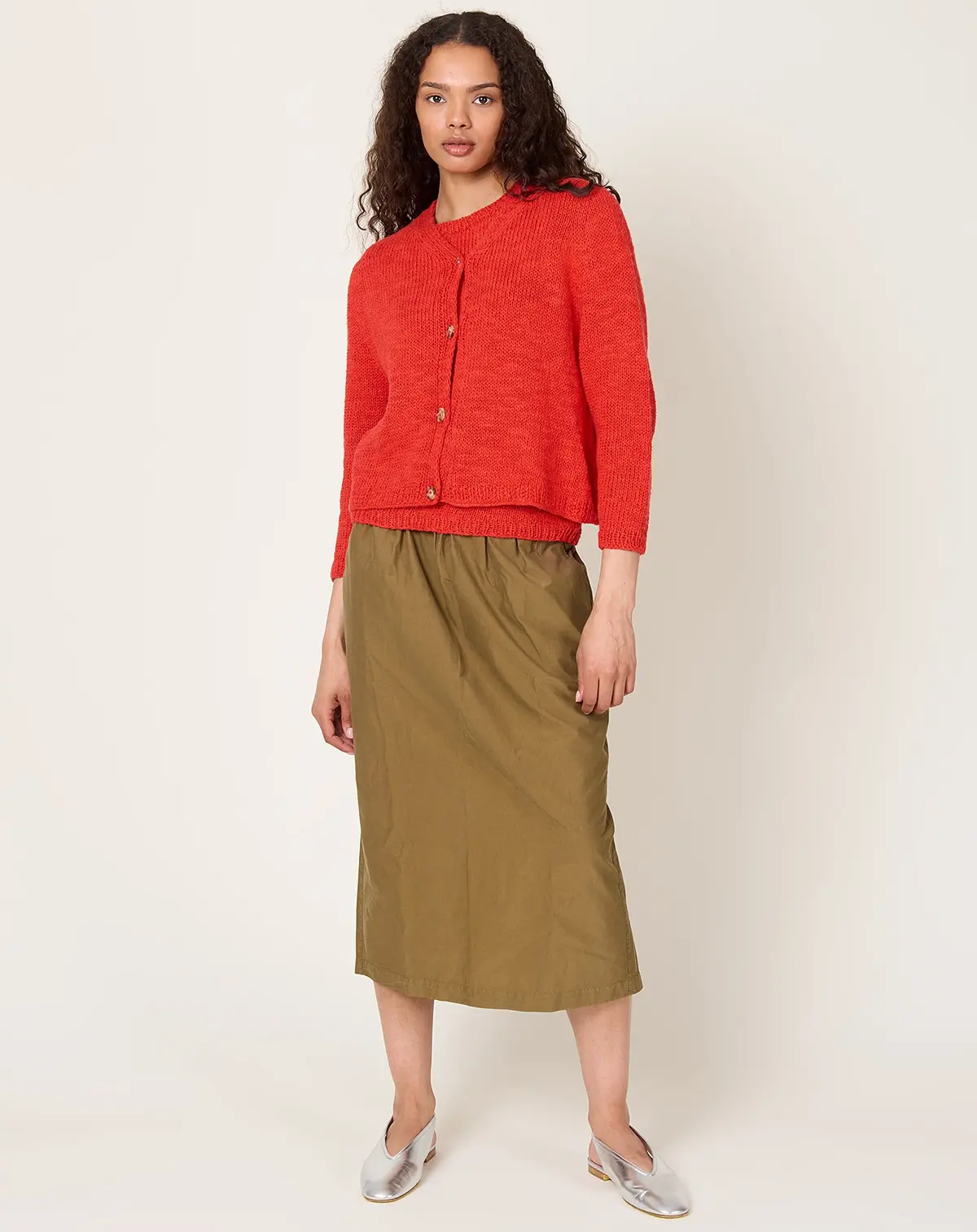 Nino Osw Cardigan In Coral 1