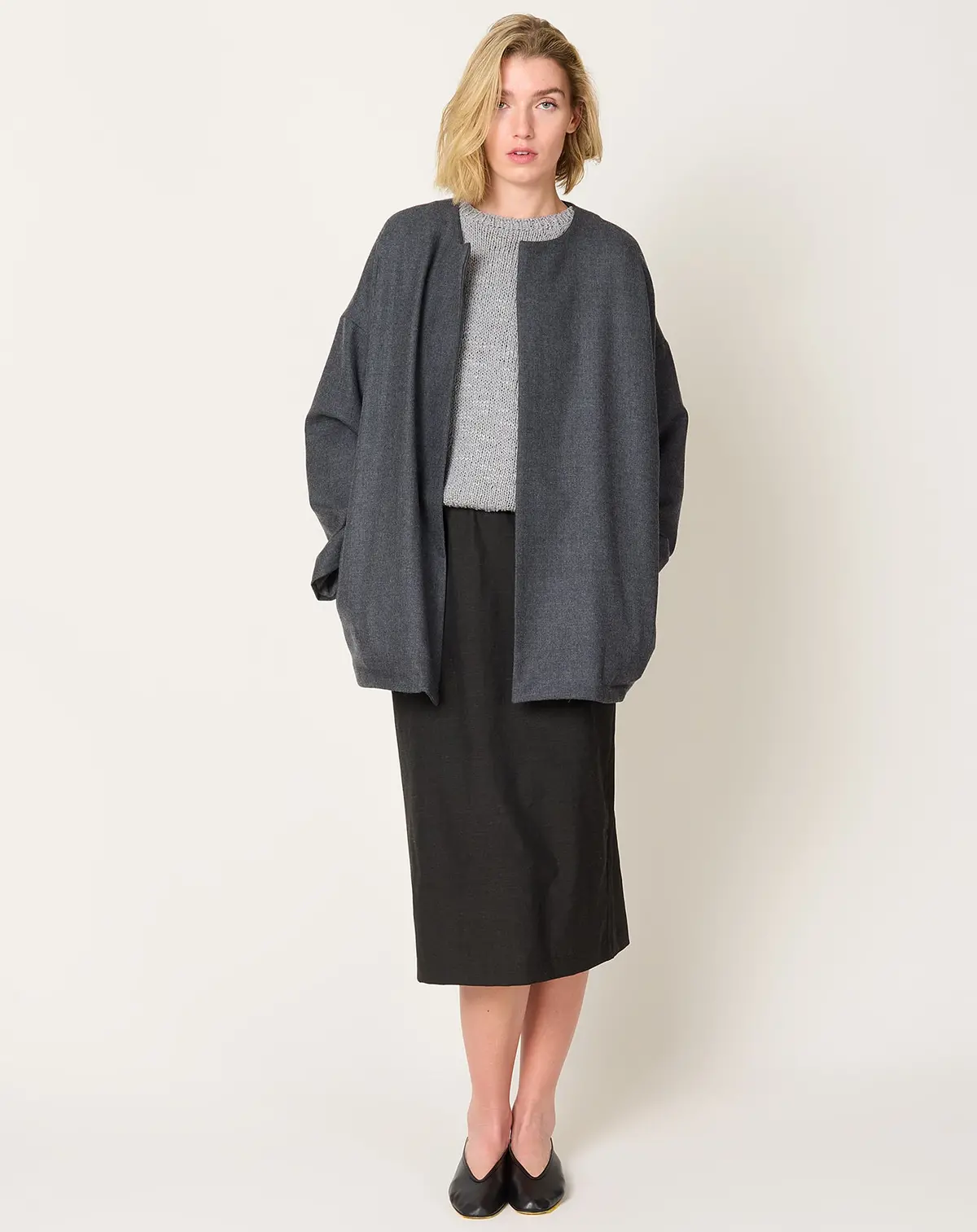 Ticca Jacket In Charcoal Grey & Anthracite Grey 1
